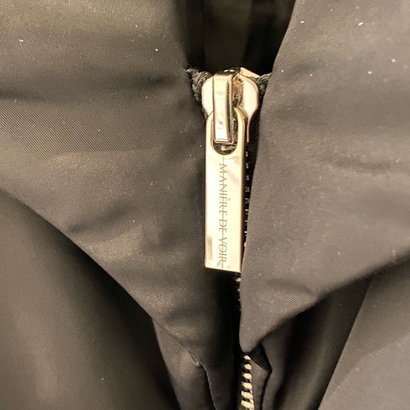 Nylon belted blazer jacket - Black - Picture 6 of 16